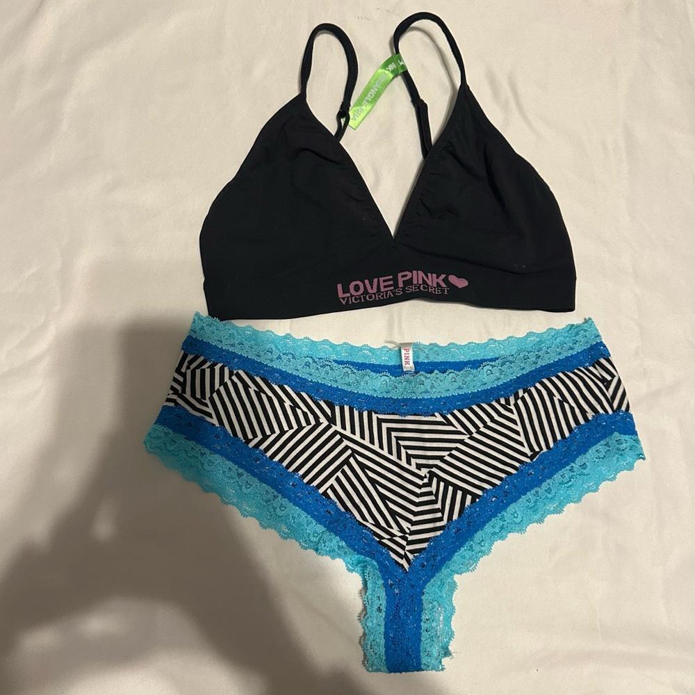 Vintage PINK Victoria’s secret’s Bra and Panty set